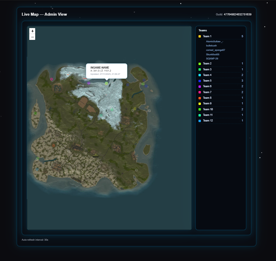 Live Map Screenshot